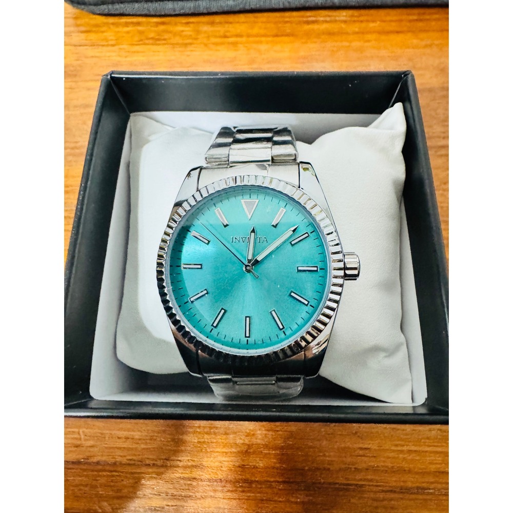 Invicta Celestial 69250 Men's 40mm Turquoise Blue Dial Stainless Watch New